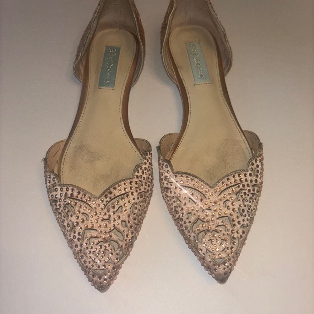Betsey Johnson Lucy D’orsay Embellished Women's Flats - Picture 7 of 7